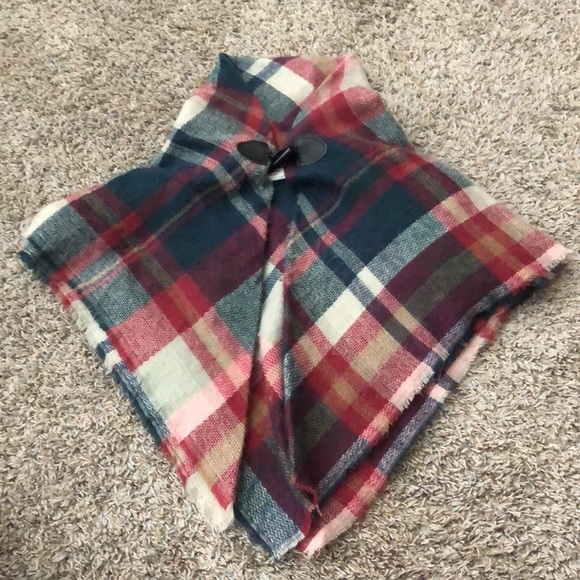 Girls fall flannel pullover/scarf - Picture 5 of 5